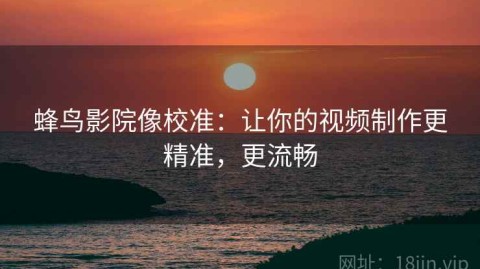 蜂鸟影院像校准：让你的视频制作更精准，更流畅