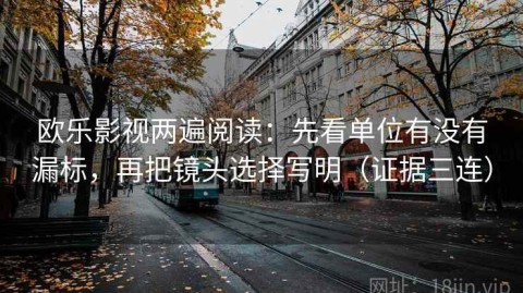 欧乐影视两遍阅读：先看单位有没有漏标，再把镜头选择写明（证据三连）