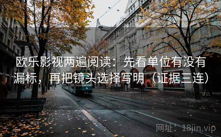 欧乐影视两遍阅读：先看单位有没有漏标，再把镜头选择写明（证据三连）